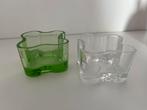 Iittala waxinelichtjes wit en groen, Huis en Inrichting, Ophalen, Overige materialen, Zo goed als nieuw, Minder dan 25 cm