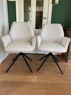 4 splinternieuwe draaibare stoelen (nog in verpakking), Huis en Inrichting, Ophalen, Nieuw, Wit, Stof