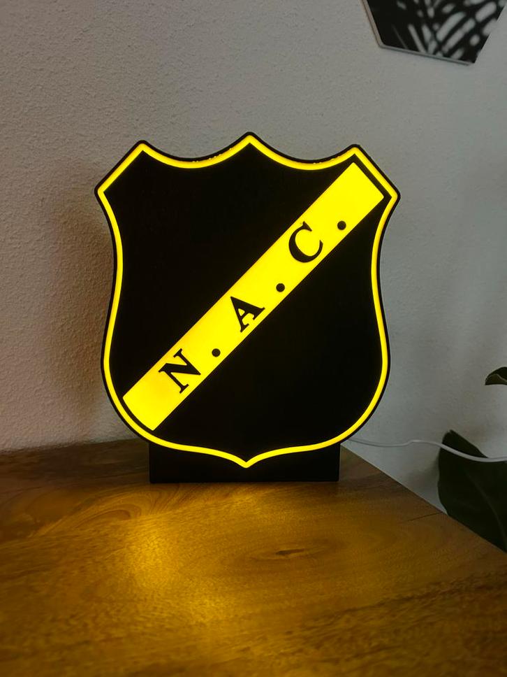 NAC Breda Lightbox - Sfeervolle Verlichting, Verzamelen, Sportartikelen en Voetbal, Zo goed als nieuw, Overige typen, NAC Breda