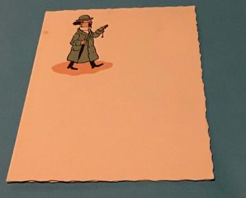 Kuifje Professor Zonnebloem Briefpapier - Jaren 50 beschikbaar voor biedingen