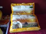 texels wollen onderdekens 2x, Huis en Inrichting, Ophalen, Gebruikt, Eenpersoons, Beige