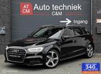 Audi A3 Sportback 1.4 TFSI COD S-LINE/150PK/S-TRONIC/ACC/DCC, Auto's, Audi, Zwart, 4 cilinders, 150 pk, Leder en Stof