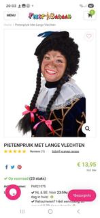 2 nieuwe pieten pruiken, Ophalen of Verzenden, Nieuw