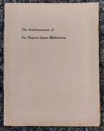 The Enthronement of Her Majesty Queen Wilhelmina - 1898, Verzamelen, Ophalen of Verzenden, Gebruikt, Nederland, Tijdschrift of Boek