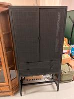 Zwarte kast met 2 lades en plank, Huis en Inrichting, Ophalen