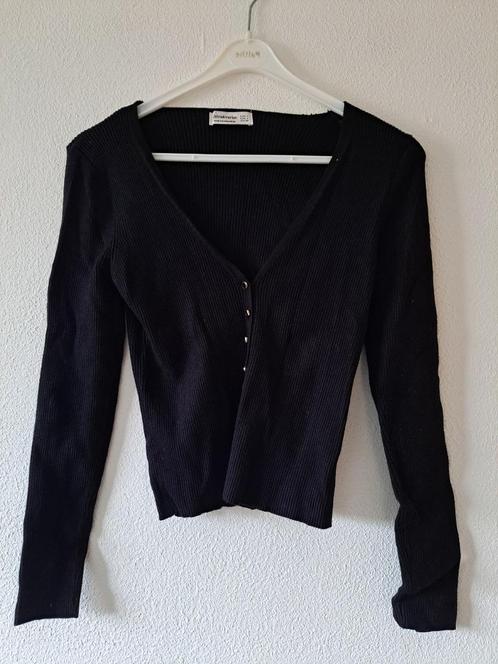 zwart stradivarius vest maat L, Kleding | Dames, Truien en Vesten, Zo goed als nieuw, Maat 42/44 (L), Zwart, Ophalen of Verzenden
