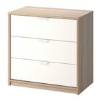 GEZOCHT: IKEA ladekastje Askvoll, donkerbruin, 3 witte lades, Huis en Inrichting, Kasten | Ladekasten, Ophalen, 25 tot 50 cm, 50 tot 100 cm