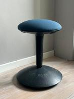 IKEA NILSERIK kruk – zwart met blauwe zitting, Ophalen, Gebruikt, Zwart, Bureaukruk