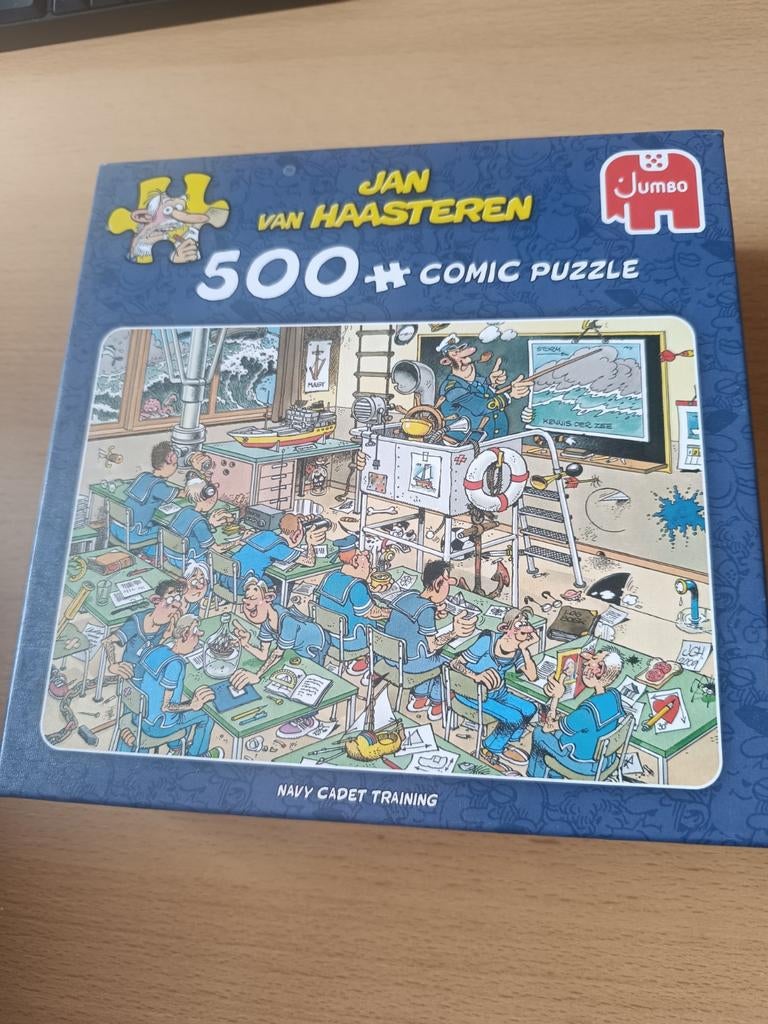 Jan van Haasteren, navi cadet training , 500 stukjes, Ophalen, 500 t/m 1500 stukjes, Zo goed als nieuw