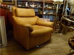 vintage fauteuil zetel leder 70er jaren, Huis en Inrichting, Fauteuils, Ophalen, Gebruikt, 70er, 75 tot 100 cm