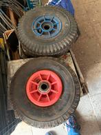 2 steekwagen wieltjes, Doe-het-zelf en Verbouw, Ophalen of Verzenden, Zo goed als nieuw, Steekwagen