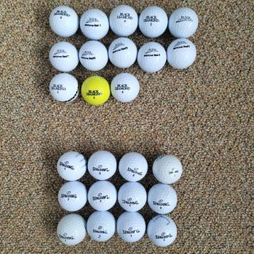 25 zgan golfballen Black Diamond en Spalding  beschikbaar voor biedingen