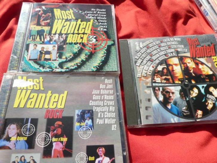 3 x CD Most Wanted Rock Vol 1 + 2 + 3 (samen 5€), Cd's en Dvd's, Cd's | Rock, Gebruikt, Poprock, Ophalen of Verzenden