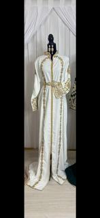 Takshita caftan kaftan lebsa dfien, Kleding | Dames, Gelegenheidskleding, Ophalen of Verzenden, Nieuw, Wit, Overige typen