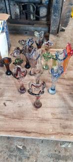 Glas verzameling vazen asbak enz. Venetiaans/murano glas, Ophalen of Verzenden