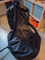 Sit & Joy Zitzak met poef!- Uitstekende Staat, Ophalen, Zo goed als nieuw, Zwart, Zitzak