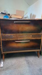 Antieke 50s Loewe radiokast, Audio, Tv en Foto, Radio's, Ophalen, Gebruikt, Radio