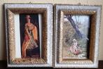 2 oude fotolijstjes uit frankrijk jaren 30, Antiek en Kunst, Ophalen of Verzenden
