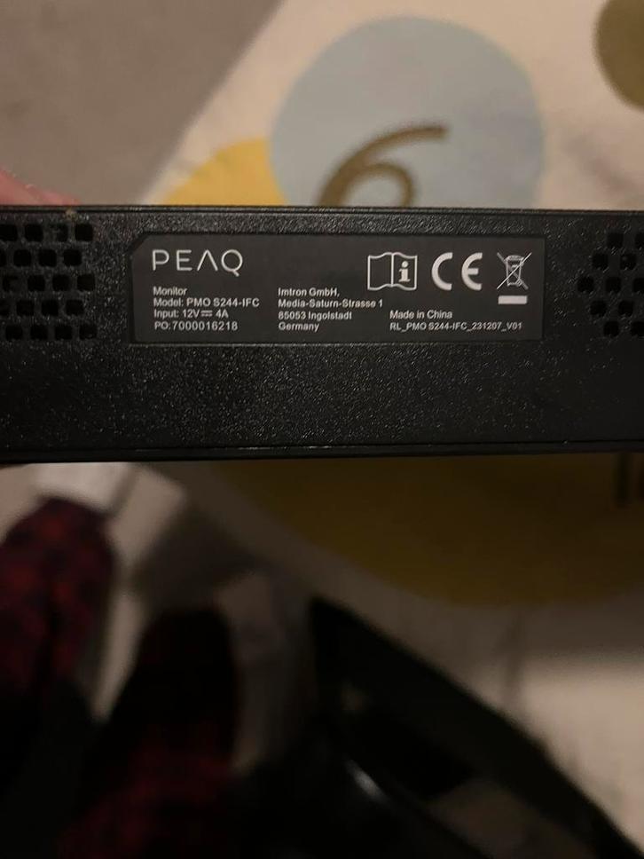 Screen Monitor; PEAQ PMO S244-IFC (24″ Full HD IPS, etc), Computers en Software, Interne voedingen, Zo goed als nieuw, Ophalen of Verzenden