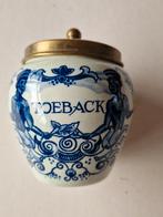 Delfts blauwe tabakspot, " Toeback". Goedewaagen Holland, Ophalen of Verzenden