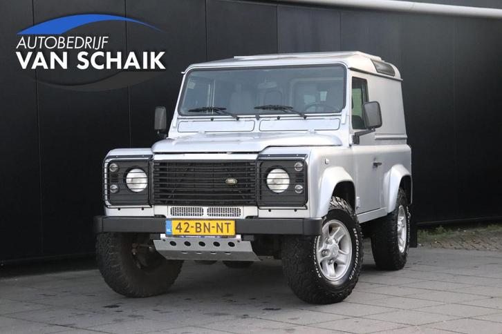 Land Rover Defender 2.5 Td5 HT 90" E | ELEK. RAMEN | TREKHAA, Auto's, Land Rover, Te koop, 4x4, Alarm, Elektrische ramen, Startonderbreker