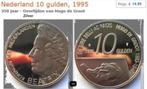 Nl Beatrix fl. 10.00  1995 Hugo de Groot ZILVER, Postzegels en Munten, Munten | Nederland, Koningin Beatrix, Zilver, Ophalen of Verzenden