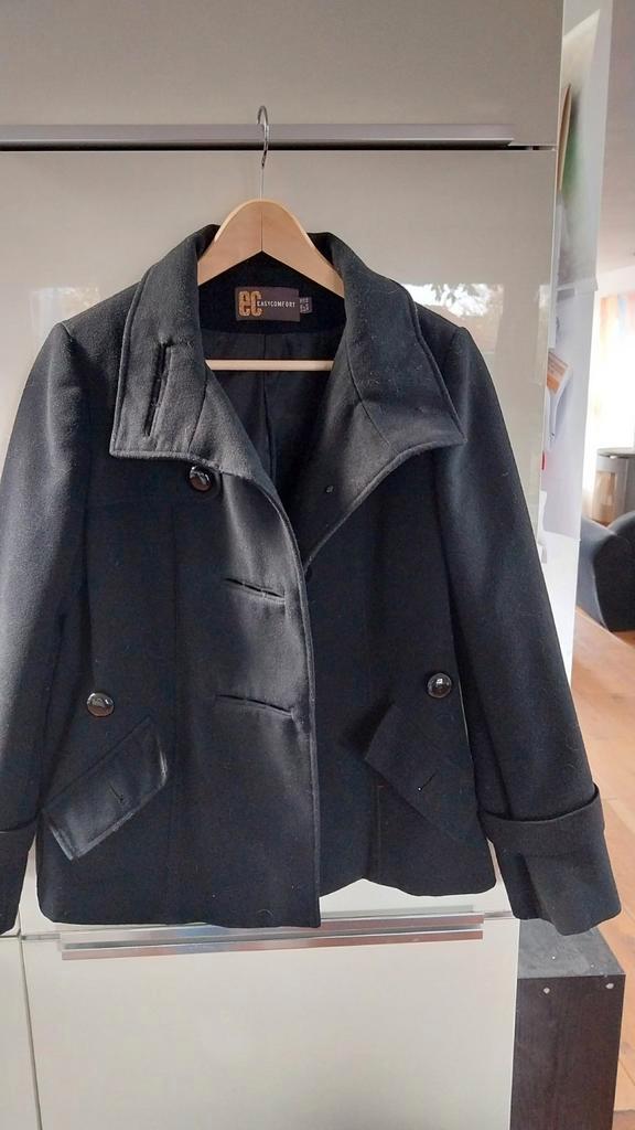 Mooi net zwart herfst / winter jasje. Easycomfort  maat 36., Kleding | Dames, Jassen | Winter, Zo goed als nieuw, Maat 36 (S)