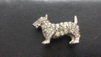 Zilveren broche hond, Sieraden, Tassen en Uiterlijk, Broches, Ophalen of Verzenden, Zo goed als nieuw, Zilver