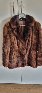 Vintage nerts bontjas maat 42., Kleding | Dames, Jassen | Winter, Ophalen of Verzenden, Gedragen, Maat 42/44 (L), Bruin