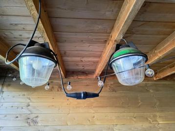 2 bouwlampen / buitenlampen beschikbaar voor biedingen
