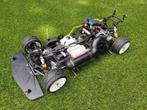 FG 2wd on road chassis met 26cc motor en servo's, Benzine, Auto offroad, Ophalen of Verzenden, Zo goed als nieuw