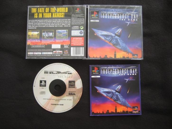 Independence Day PS1 Playstation 1, Spelcomputers en Games, Games | Sony PlayStation 1, Zo goed als nieuw, Racen en Vliegen, 1 speler