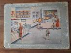 Vintage Schoolplaat Melkwinkel - Nostalgie, Antiek en Kunst, Ophalen of Verzenden, Overige thema's