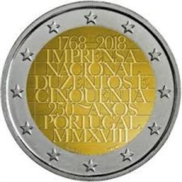 2 Euro Portugal 2018 - Nationale Drukkerij - UNC beschikbaar voor biedingen