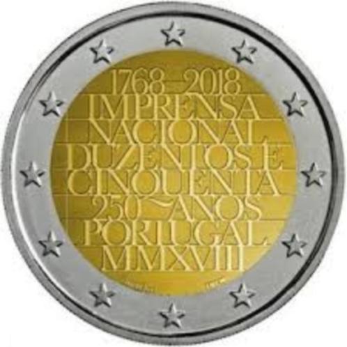 2 Euro Portugal 2018 - Nationale Drukkerij - UNC, Postzegels en Munten, Munten | Europa | Euromunten, Losse munt, 2 euro, Portugal