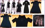 Nieuwe zwarte gothic jurk met kat maat S (36), Kleding | Dames, Zwart, Ophalen of Verzenden, Zo goed als nieuw, Maat 36 (S)