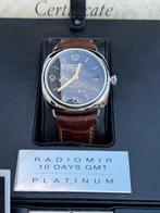 Panerai Radiomir 10 Days GMT Platinum - Limited Edition, Overige materialen, Leer, Polshorloge, Zo goed als nieuw