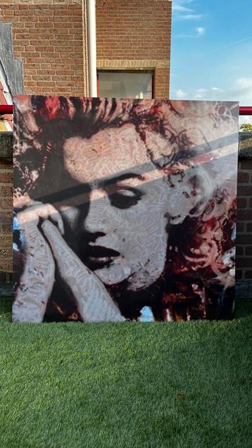 Marilyn Monroe poster, hard kunstof 1 bij 1 meter beschikbaar voor biedingen