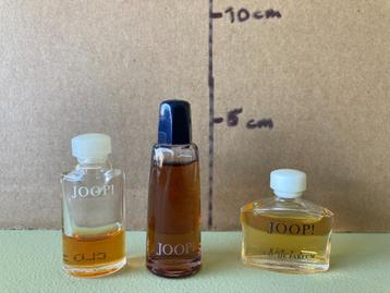 Drie miniatuur parfumflesjes Joop! beschikbaar voor biedingen