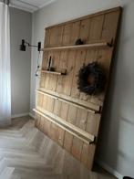 Groot wandbord steigerhout 200 cm hoog en 155 cm breed, Huis en Inrichting, Ophalen of Verzenden, Zo goed als nieuw
