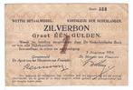 Zilverbon 1 gulden 1914, Postzegels en Munten, Bankbiljetten | Nederland, Los biljet, 1 gulden, Ophalen of Verzenden