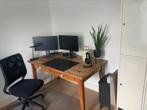 Eettafel of bureau gemaakt van oude kerkbanken, Ophalen, 50 tot 100 cm, Zo goed als nieuw, Vijf personen of meer