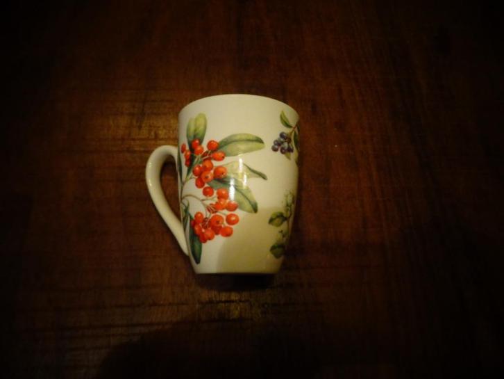 Kerst: Janneke Brinkman beker Seasons met kerstster, Huis en Inrichting, Keuken | Servies, Zo goed als nieuw, Kop(pen) en/of Schotel(s)