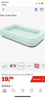 Intex Kids Travel Luchtbed + Pomp, Ophalen, Zo goed als nieuw, 140 tot 160 cm, 100 cm of meer