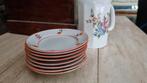 8 porseleinen mini bordjes
Doorsnede 9,5 cm, Ophalen of Verzenden