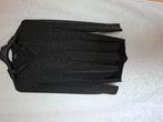 Zwart met zilver bloes stretch  maat S, Kleding | Dames, Blouses en Tunieken, Ophalen of Verzenden, Zo goed als nieuw, Maat 38/40 (M)