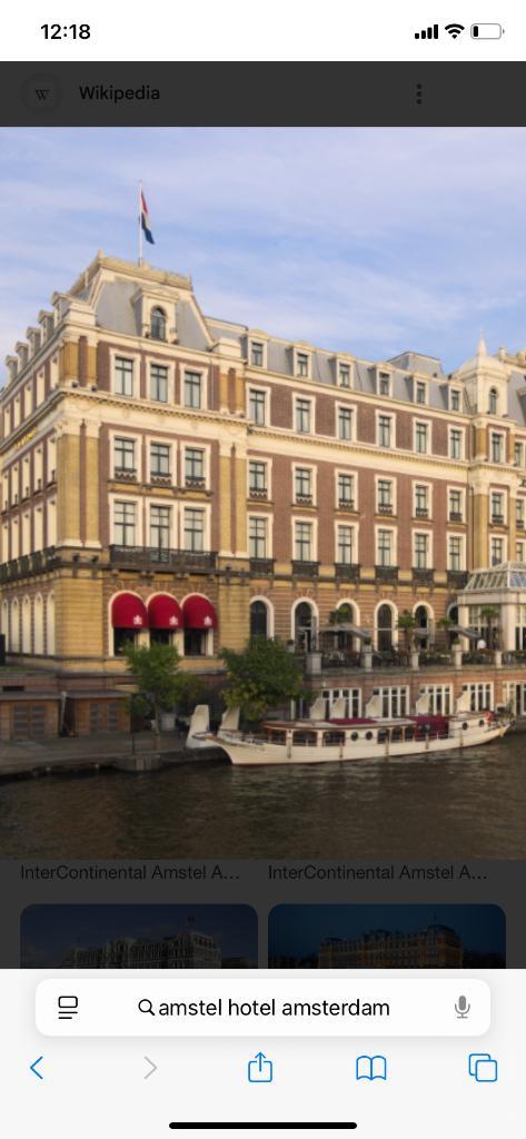 Cadeaubon Amstel hotel te Amsterdam, Tickets en Kaartjes, Kortingen en Cadeaubonnen, Twee personen, Overige typen, Cadeaubon
