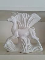Vintage vaas Made in Italy met hertje, Ophalen of Verzenden, Zo goed als nieuw, Overige materialen, Dierenbeeld