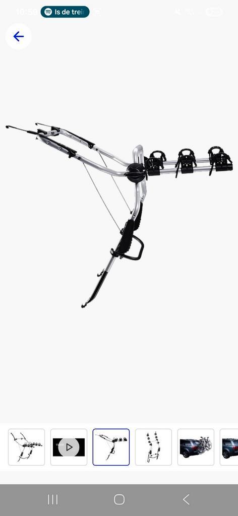 Thule ClipOn fietsendrager - trekhaak niet nodig, Auto diversen, Fietsendragers, Nieuw, Achterklepdrager, 3 fietsen of meer, Ophalen