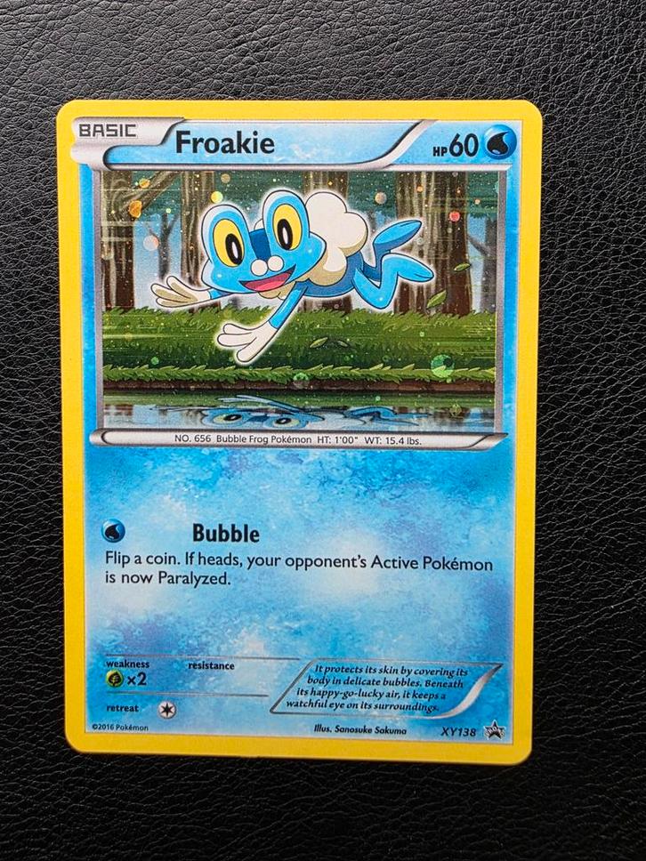 Froakie XY138 promo, Hobby en Vrije tijd, Verzamelkaartspellen | Pokémon, Nieuw, Losse kaart, Ophalen of Verzenden